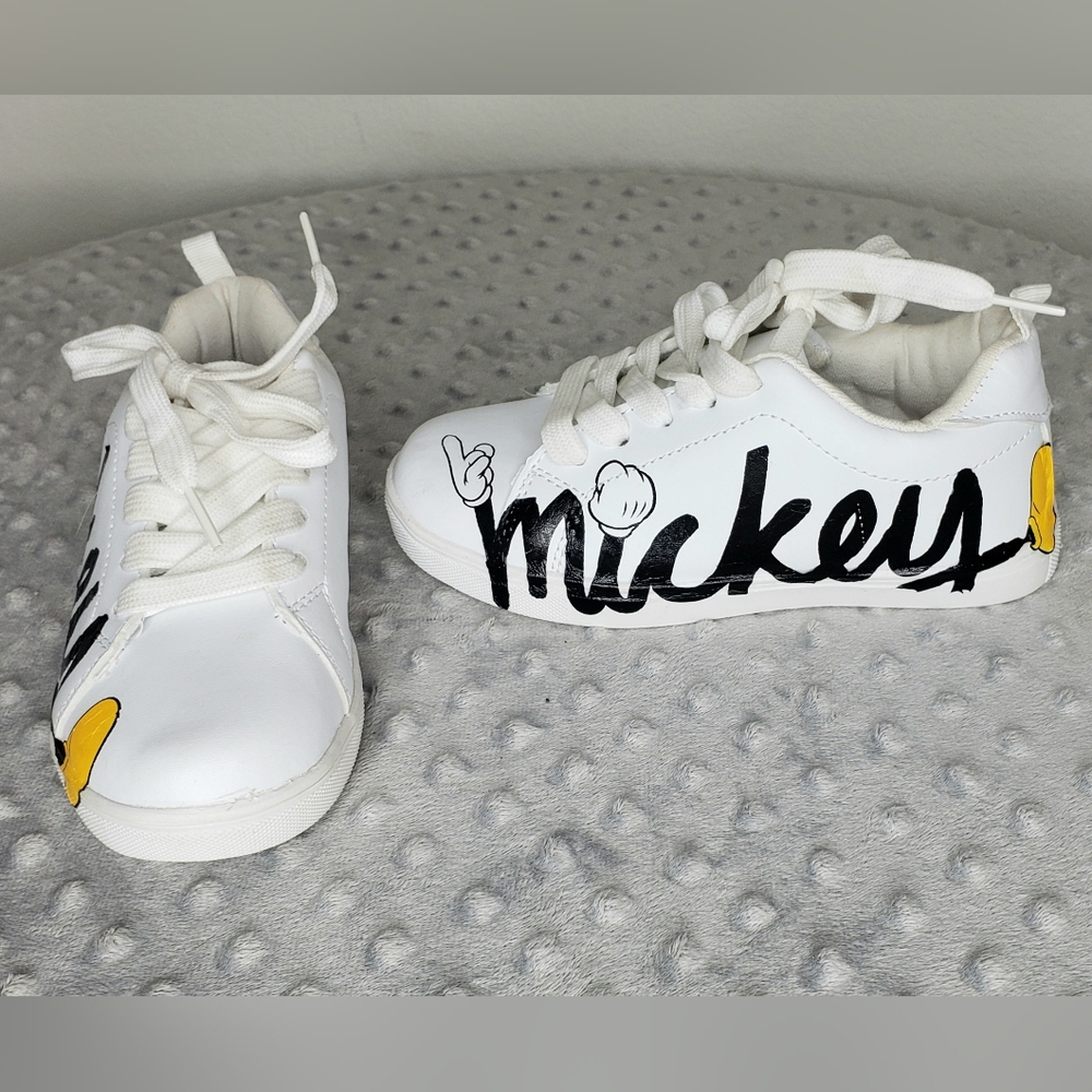 Disney White Mickey Mouse Sneakers